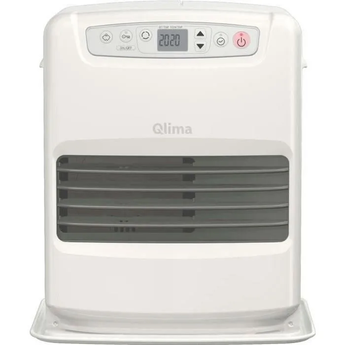 Qlima Estufa Electrónica de Queroseno SRE3430C2 | 3 kW Calefacción 120m3 | Sistema Antiolor y Regulación Temperatura