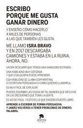 Escribo porque me gusta ganar dinero, Israel Bravo - ALIENTA