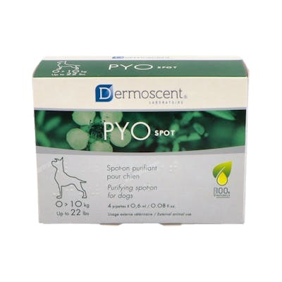 Dermoscent PYOspot para Perros 0-10kg (4 pipetas de 0,6ml) Dermoscent PYOspot para Perros 0-10kg (4 pipetas de 0,6ml)