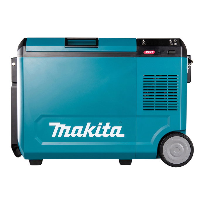Makita CW004GZ Caja Térmica Portátil 40V Refrigeración y Calor 29L -18°C a 60°C Negro Azul con Ruedas y LED