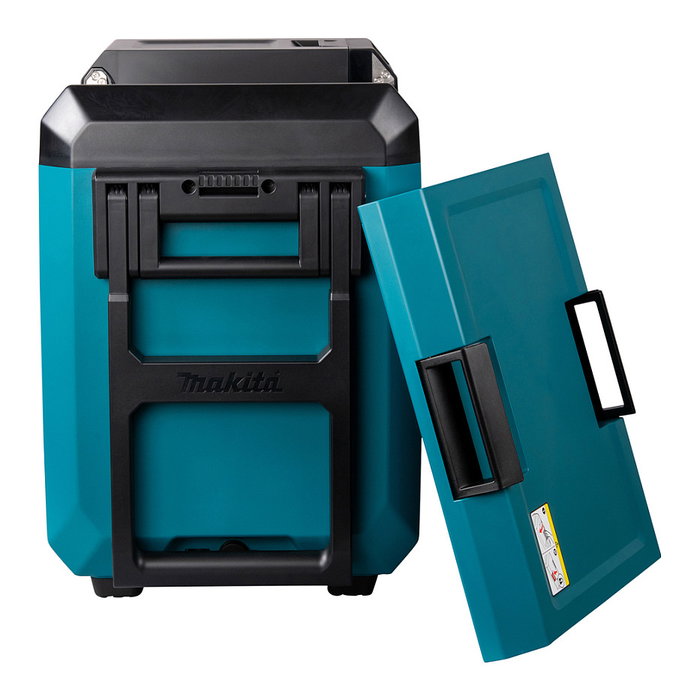 Makita CW004GZ Caja Térmica Portátil 40V Refrigeración y Calor 29L -18°C a 60°C Negro Azul con Ruedas y LED