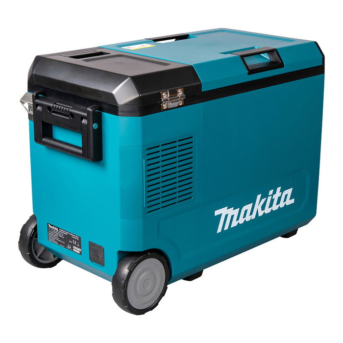 Makita CW004GZ Caja Térmica Portátil 40V Refrigeración y Calor 29L -18°C a 60°C Negro Azul con Ruedas y LED