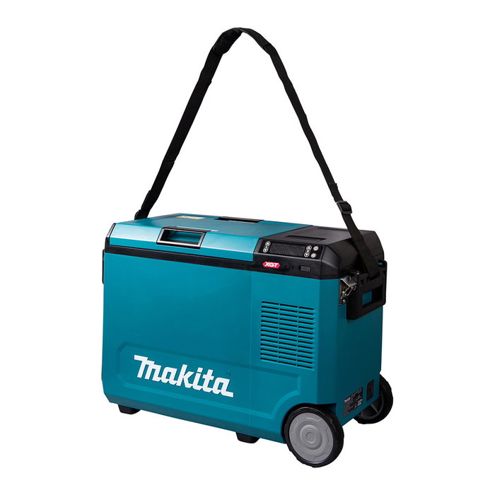 Makita CW004GZ Caja Térmica Portátil 40V Refrigeración y Calor 29L -18°C a 60°C Negro Azul con Ruedas y LED