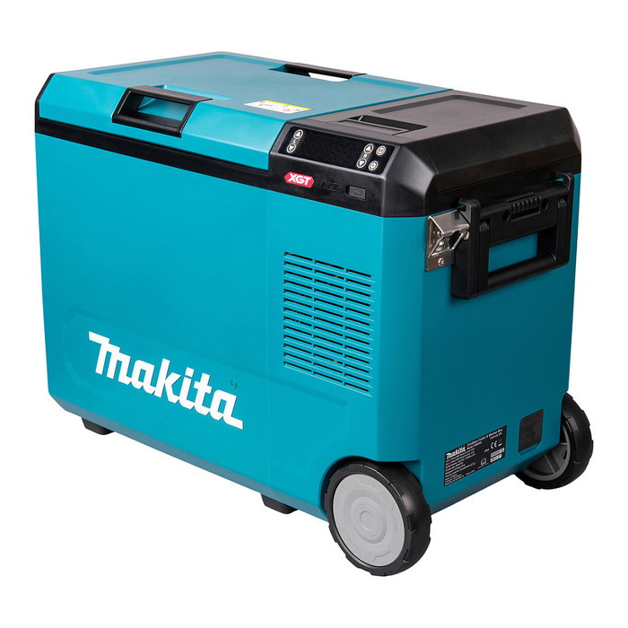 Makita CW004GZ Caja Térmica Portátil 40V Refrigeración y Calor 29L -18°C a 60°C Negro Azul con Ruedas y LED