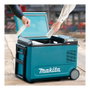 Makita CW004GZ Caja Térmica Portátil 40V Refrigeración y Calor 29L -18°C a 60°C Negro Azul con Ruedas y LED