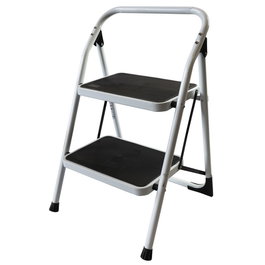 Homelux Taburete de Acero de 2 Peldaños Plegable