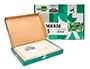 Liderpapel Cartulina A4 180g/m2 Crema Paquete 25+5 Hojas en Carpeta con Cierre Velcro