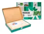 Liderpapel Cartulina A4 180g/m2 Crema Paquete 25+5 Hojas en Carpeta con Cierre Velcro