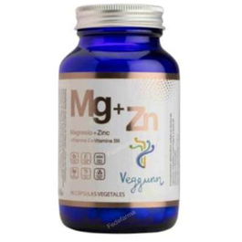VEGGUNN Magnesio Zinc Vitamina C Vitamina B6 90 Cápsulas Veganas