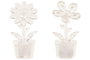 DKD Home Decor Decoracion Luminosa Basicos Flor Transparente 4 x 11 x 4 cm 12 Unidades