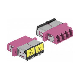 DeLOCK Acoplador de Fibra Óptica LC Quad Hembra a LC Quad Hembra Multimodo Violeta
