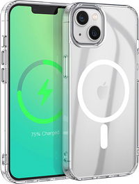 eSTUFF INFINITE OSLO Funda Híbrida Magnética para iPhone 14 Transparente - 86% Plástico Reciclado