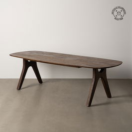 Mesa Comedor Marrón Madera de Mango 260 X 100 X 76 cm