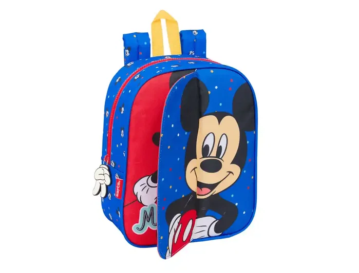 Safta Mochila Guardería Adaptable con Carro Intercambiable Mickey Mouse Good Day