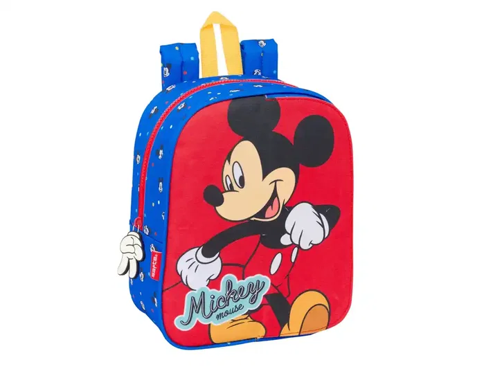 Safta Mochila Guardería Adaptable con Carro Intercambiable Mickey Mouse Good Day