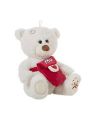 Creaciones Llopis Peluche Oso Blanco Mensajero 25cm