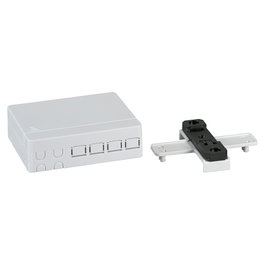 EFB Elektronik FTTH-BOX-IN-5 Caja para riel DIN para 4 fibras con 4 acopladores