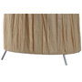 DKD Home Decor Lámpara de Sobremesa de Rafia y Metal Natural Marrón Claro