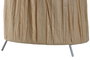 DKD Home Decor Lámpara Sobremesa Marrón Claro Ráfia Metal 27 x 40 x 27 cm
