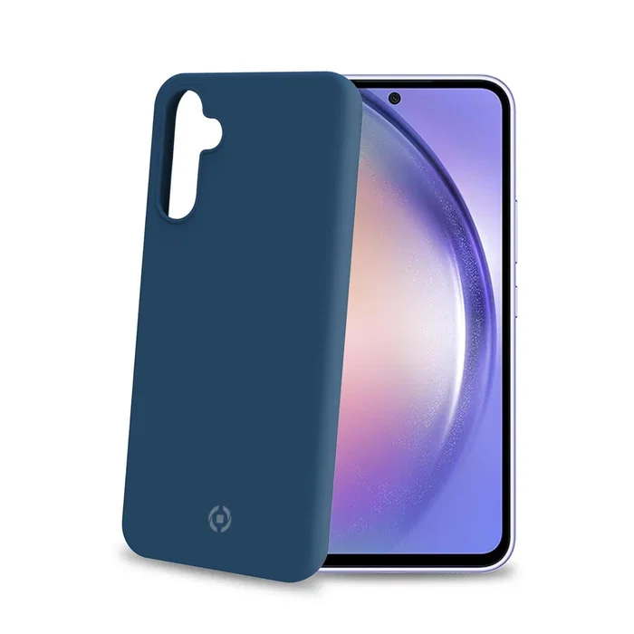 Celly Funda CROMO1037BL para Samsung Galaxy A54 5G (6.4") Azul - Silicona TPU, Resistente a Golpes y Rayones