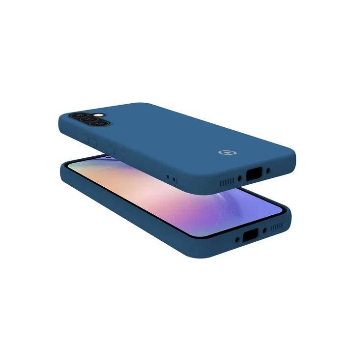 Celly Funda CROMO1037BL para Samsung Galaxy A54 5G (6.4") Azul - Silicona TPU, Resistente a Golpes y Rayones