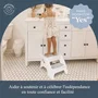 Dreambaby Toddler & Me 2 Up Taburete con Escalera Antideslizante y Texturizado Gris