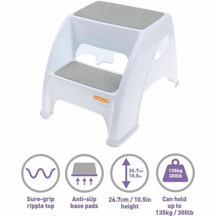 Dreambaby Taburete con escalera Toddler & Me 2 Up Gris Dreambaby Taburete con escalera Toddler & Me 2 Up Gris