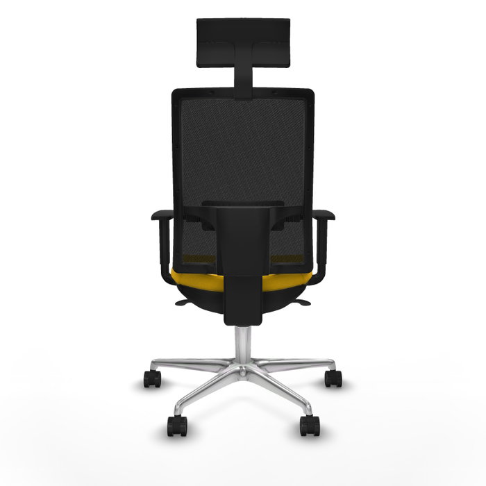 PIQUERAS Y CRESPO Silla de oficina Horna con mecanismo Sincro, Amarillo y Negro PIQUERAS Y CRESPO Silla de oficina Horna con mecanismo Sincro, Amarillo y Negro