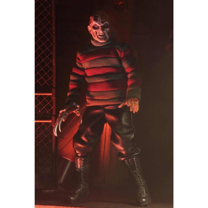 NECA Figura Freddy Krueger Pesadilla en Elm Street 20cm con Accesorios y Ropa Real