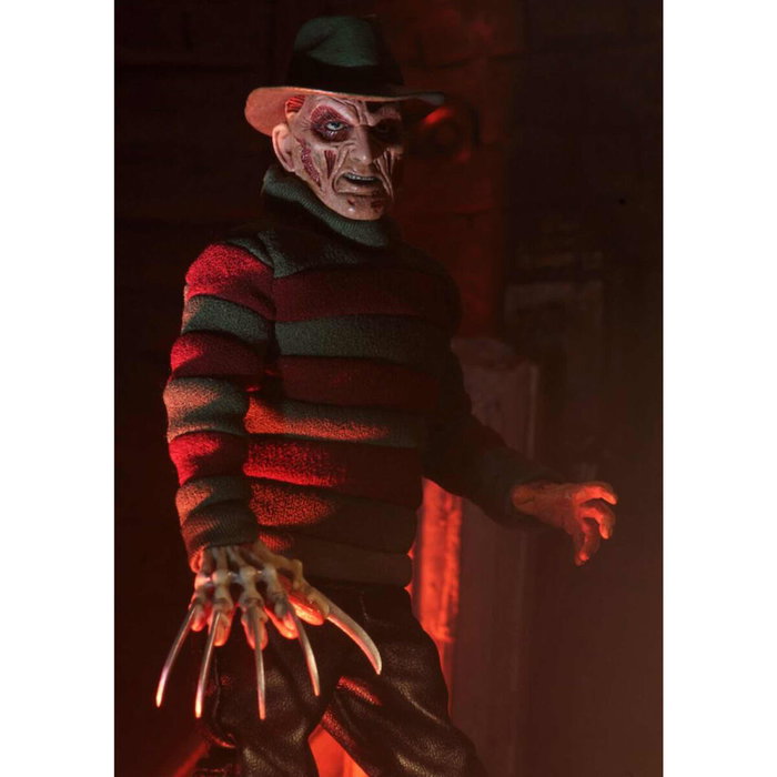 NECA Figura Freddy Krueger Pesadilla en Elm Street 20cm con Accesorios y Ropa Real