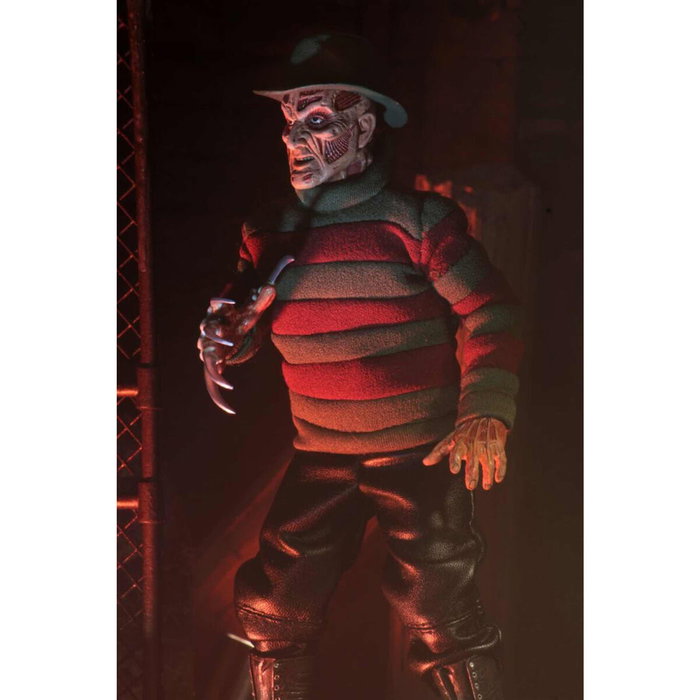 NECA Figura Freddy Krueger Pesadilla en Elm Street 20cm con Accesorios y Ropa Real