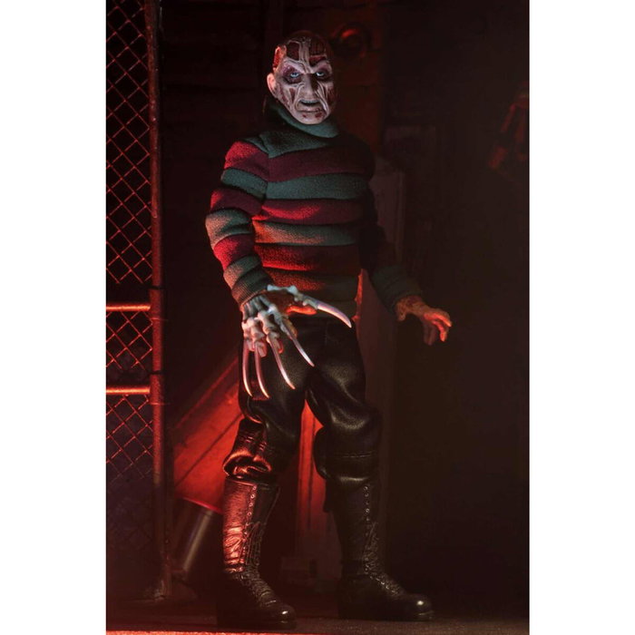 NECA Figura Freddy Krueger Pesadilla en Elm Street 20cm con Accesorios y Ropa Real
