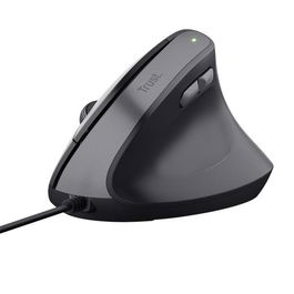 Trust Ratón Ergonómico Vertical Bayo Ii Con Cable 800-2400Dpi Negro