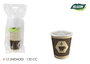 Algon Set 12 Vasos Cartón para Café con Tapa 120cc (18 Unidades)