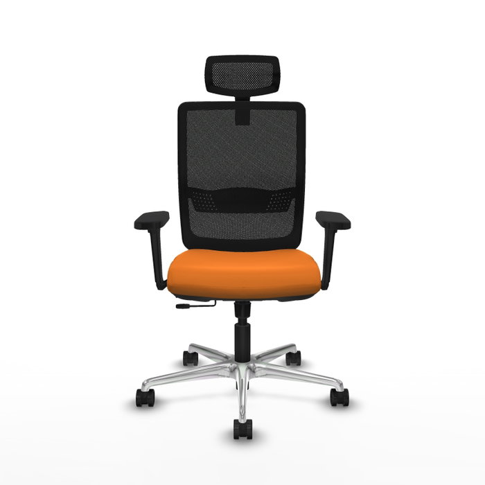 PIQUERAS Y CRESPO Silla de oficina Haches Naranja y Negro PIQUERAS Y CRESPO Silla de oficina Haches Naranja y Negro