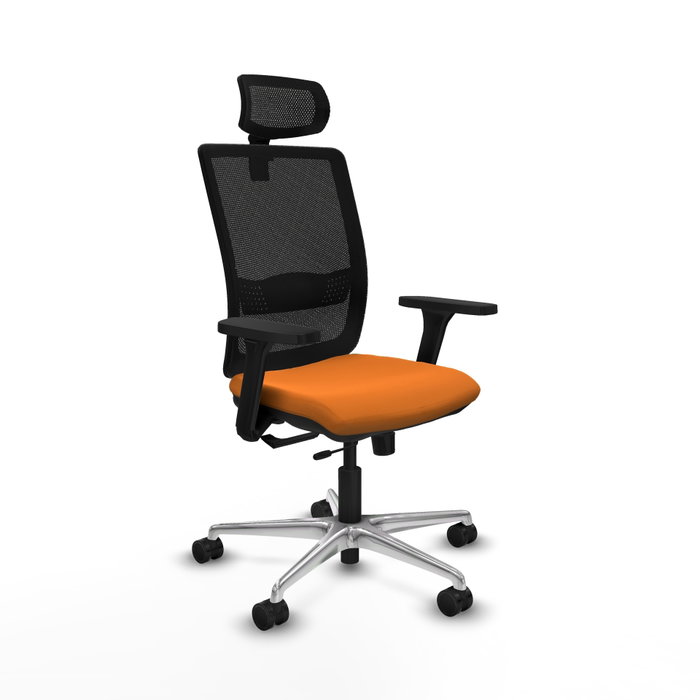 PIQUERAS Y CRESPO Silla de oficina Haches Naranja y Negro PIQUERAS Y CRESPO Silla de oficina Haches Naranja y Negro