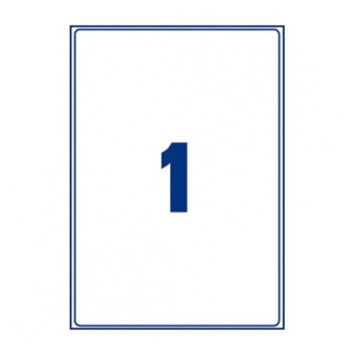 Avery AM001A4 Etiquetas Autoadhesivas Rectángulo Desmontable Transparente 10 Piezas Antibacterianas Protección 5 Años