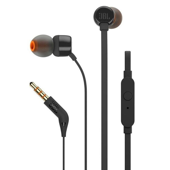 JBL Tune 110 Auriculares Intrauditivos con Micrófono Negro JBL Tune 110 Auriculares Intrauditivos con Micrófono Negro