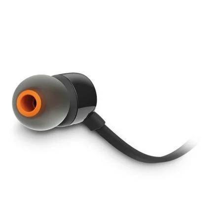 JBL Auriculares Intrauditivos T110 con Micrófono Jack 3.5 mm Negro