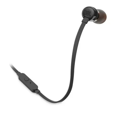 JBL Auriculares Intrauditivos T110 con Micrófono Jack 3.5 mm Negro