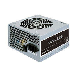 Chieftec Value APB-600B8 - Fuente de alimentación ATX 600W, certificación 80 PLUS White, 1 ventilador 120mm, cables no modulares (4 SATA, 2 PCIe, 2 Molex)
