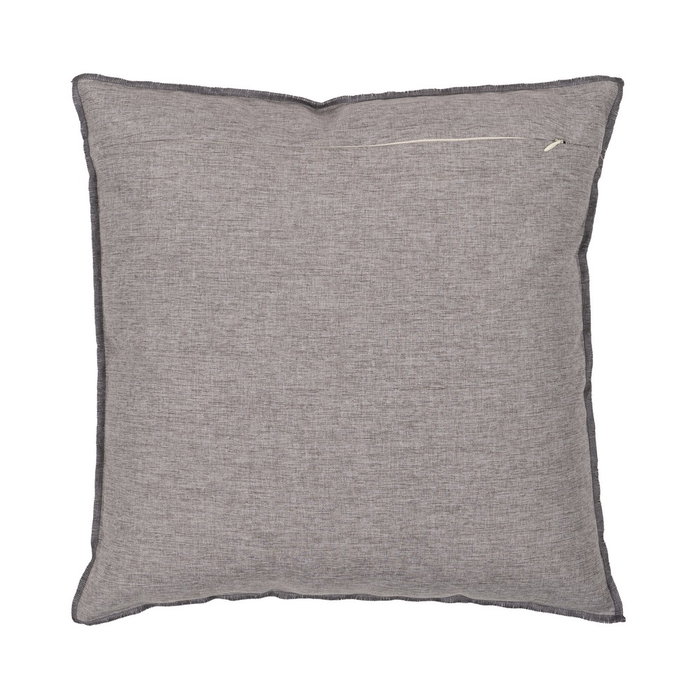 Cojín Gris Poliester-Algodón Decoración 45 X 45 cm (Set de 2)