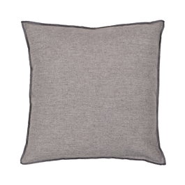 Cojín Gris Poliester-Algodón Decoración 45 X 45 cm (Set de 2)