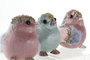 DKD Home Decor Figura Pájaro Foam y Poliester Surtido de 3 unidades