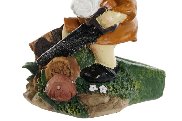 DKD Home Decor Decoración Luminosa LED Gnomo Multicolor 2 Unidades 11 x 15.2 x 11.5 cm