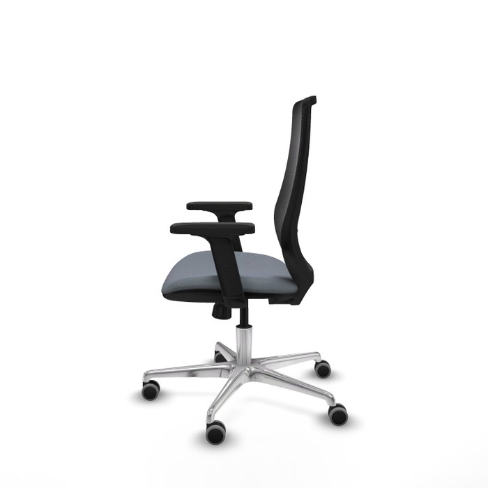 PIQUERAS Y CRESPO Silla de oficina Mardos con mecanismo Sincro, Gris y Negro