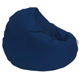 Atelier Del Sofa 100 Cushion Pouf Pouf de Jardín Azul Oscuro 100 cm Diámetro x 100 cm Altura