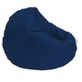 Atelier Del Sofa 100 Cushion Pouf Pouf de Jardín Azul Oscuro 100 cm Diámetro x 100 cm Altura