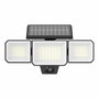 Philips Nysil Aplique solar con sensor de movimiento, 1000 lm, negro