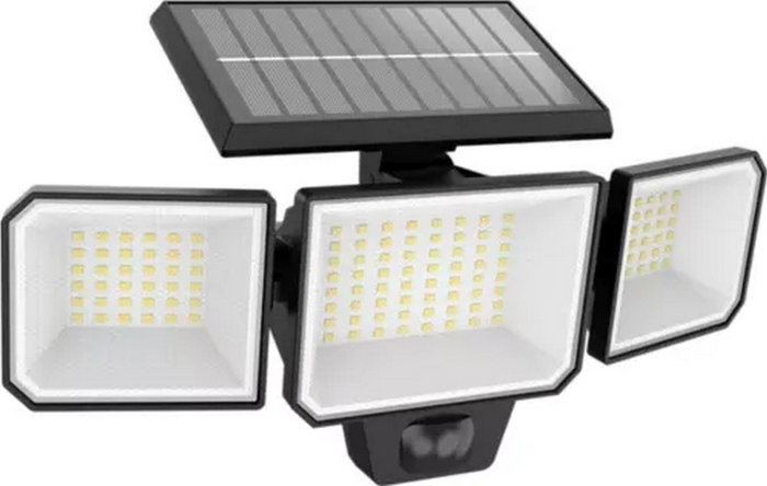 Philips Nysil Aplique solar con sensor de movimiento, 1000 lm, negro Philips Nysil Aplique solar con sensor de movimiento, 1000 lm, negro
